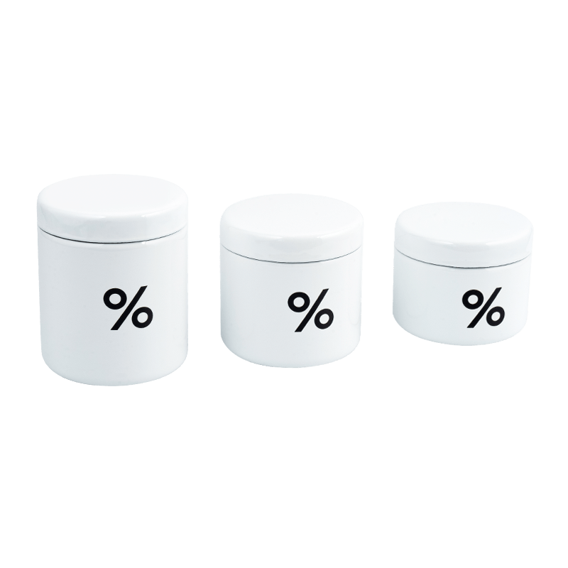 Barattolo di caffè a smalto