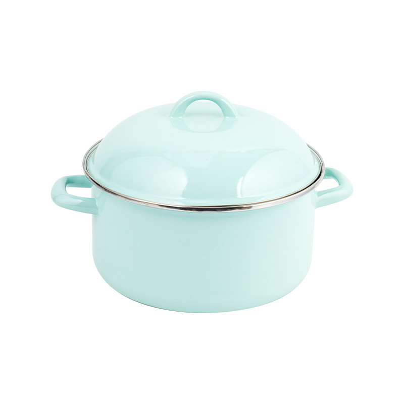 Stockpot dritta a doppia manina con smalto 801D Stockpot dritta a doppia manina con smalto 801D
