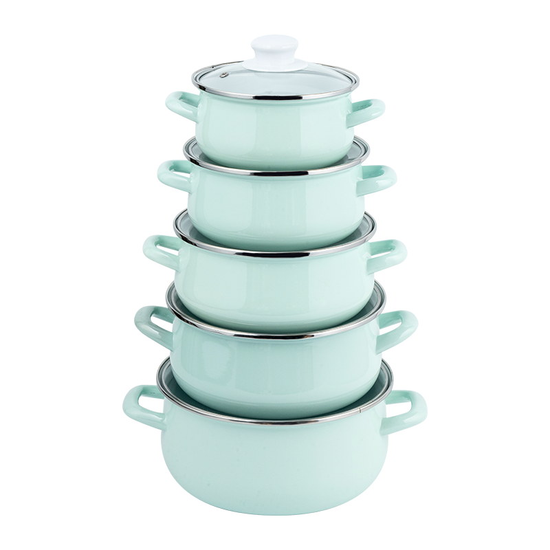 673d-5 Stockpot smaltato stampato a colori