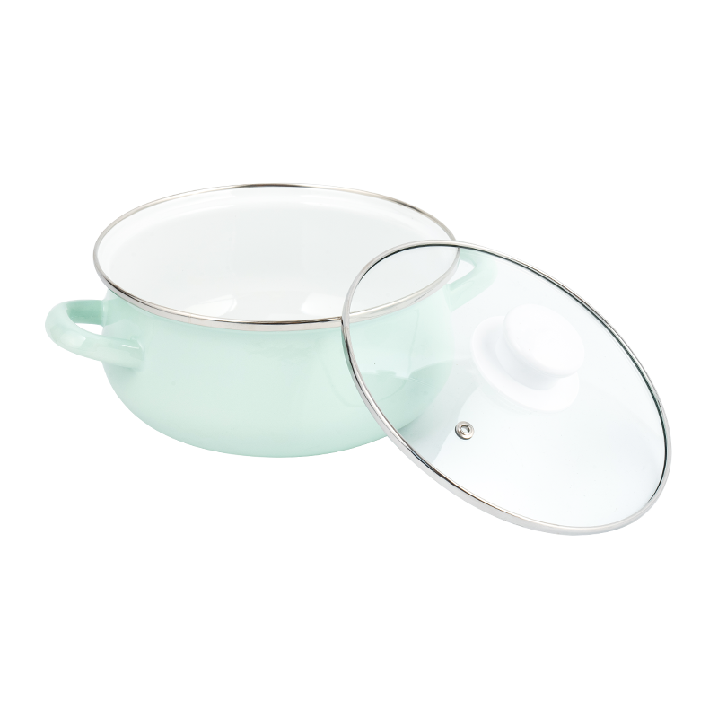 673d-5 Stockpot smaltato stampato a colori