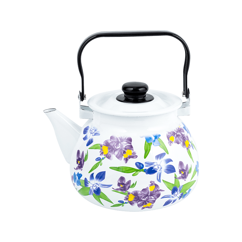 TK305 Henamel Rim Tea Kettle
