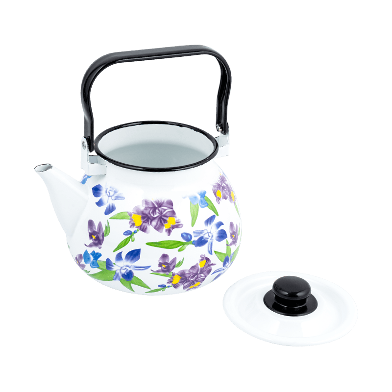 TK305 Henamel Rim Tea Kettle