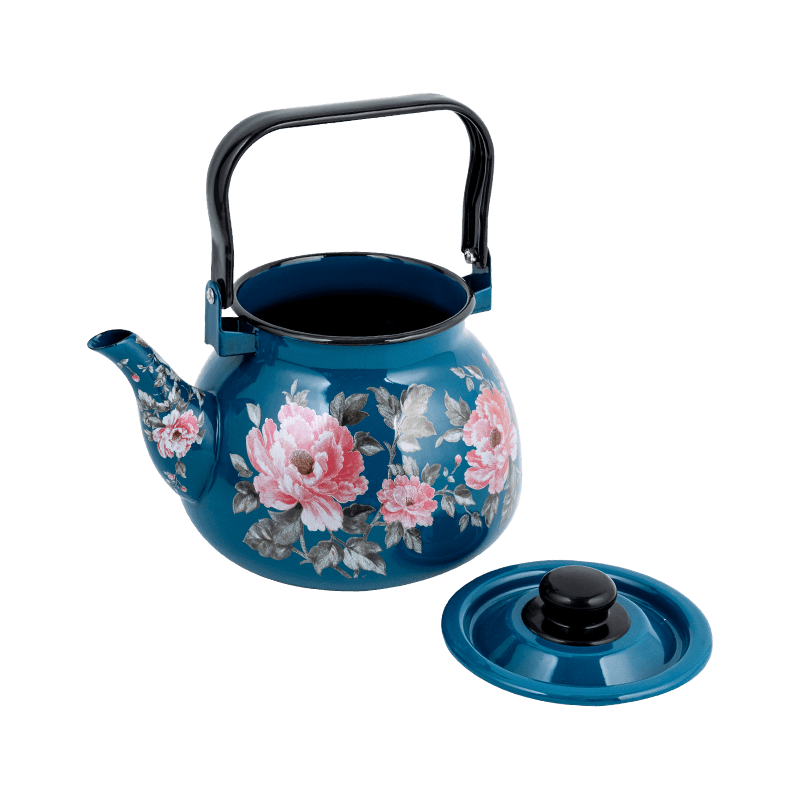 TK305 Henamel Rim Tea Kettle