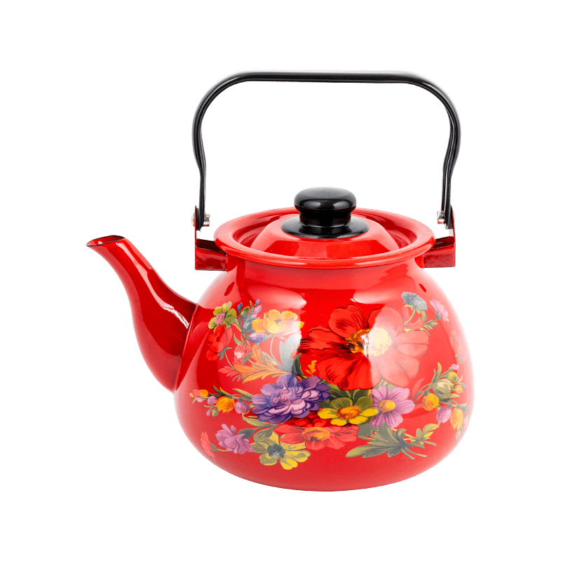 TK305 Henamel Rim Tea Kettle