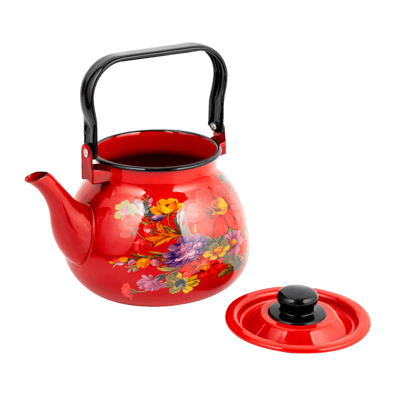 TK305 Henamel Rim Tea Kettle