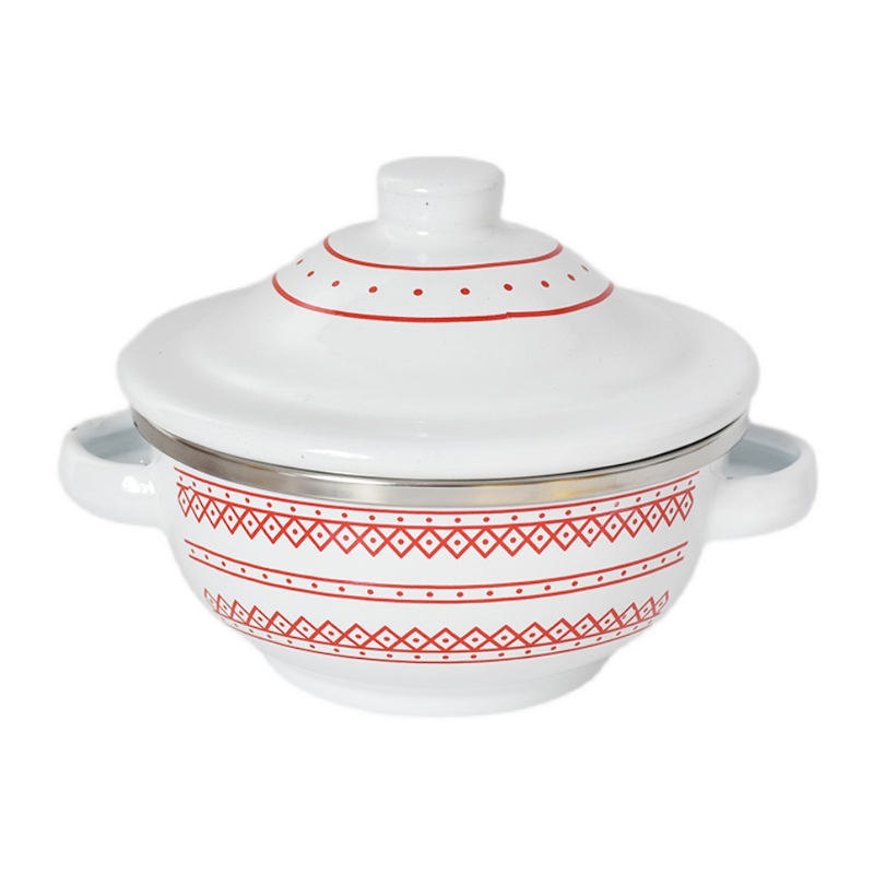 Ciotola a doppia maniglia coperta